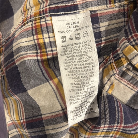 Seaside Surf Pendleton Men's Medium plaid short sleeve casual button down shirt - Picture 6 of 6